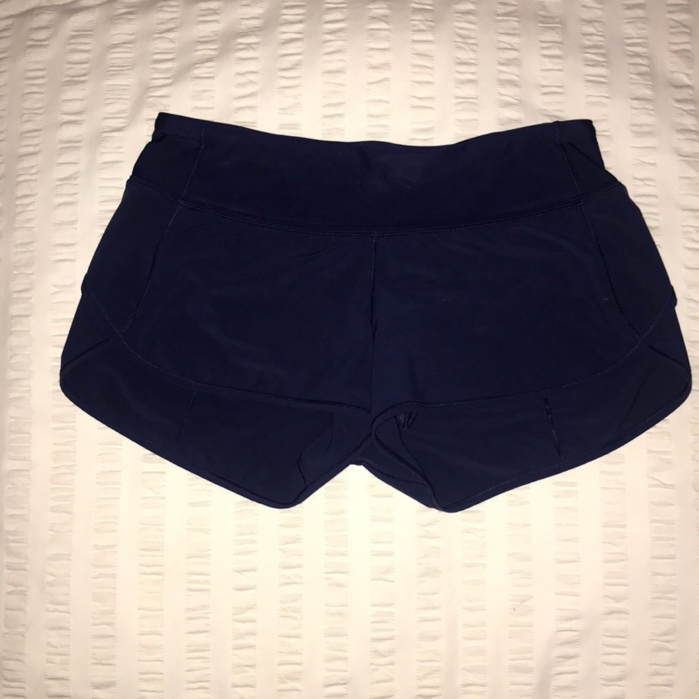 NAVY Lululemon Speed Up Shorts